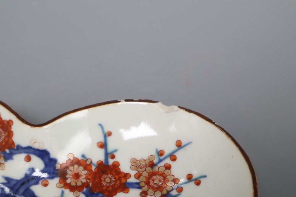 Two Japanese early Arita porcelain dishes